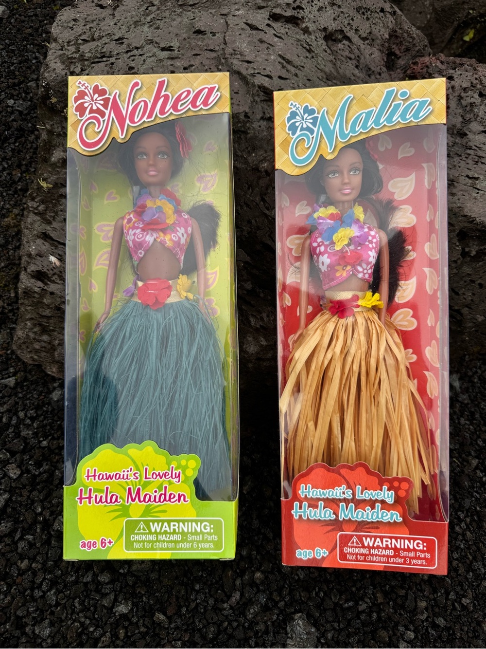 Hawaii Hula Maiden Dolls Nohea & Malia Set of 2 NIB Islander Fists most Barbies